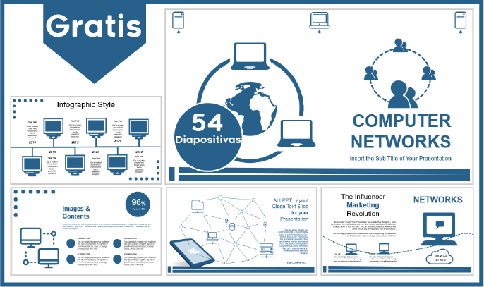 plantilla powerpoint redes de computadoras para descargar.