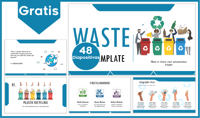 plantilla powerpoint de residuos para descargar.