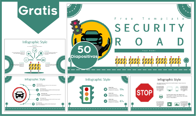 plantilla powerpoint seguridad vial para descargar.