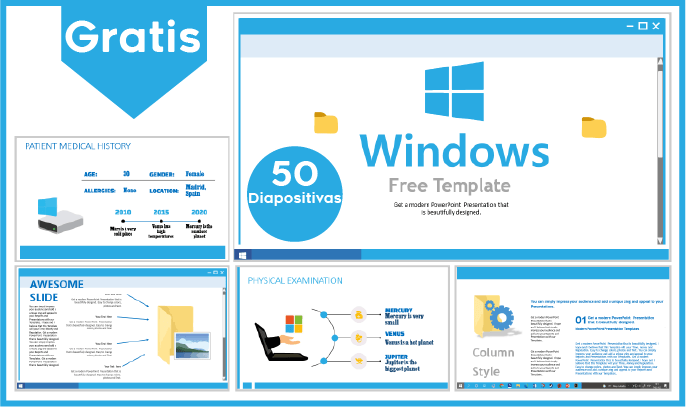 plantilla powerpoint de windows para descargar.