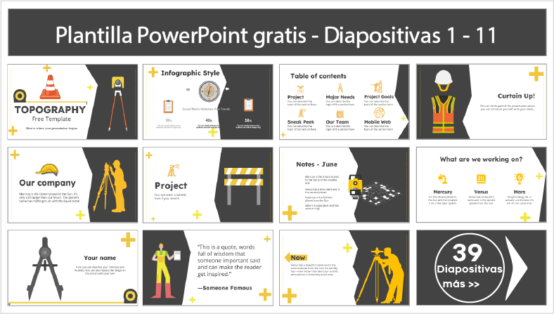 plantilla de topografia powerpoint para descargar.