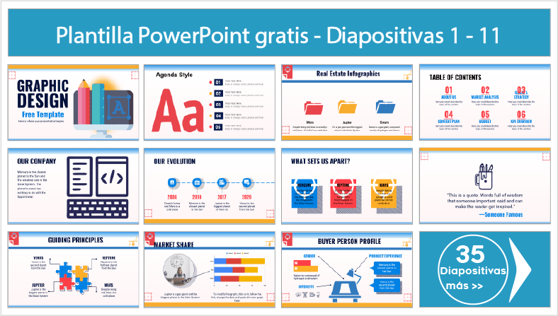 plantilla de diseño grafico powerpoint para descargar.
