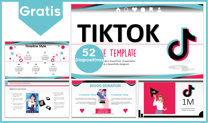 plantilla powerpoint de tiktok para descargar.