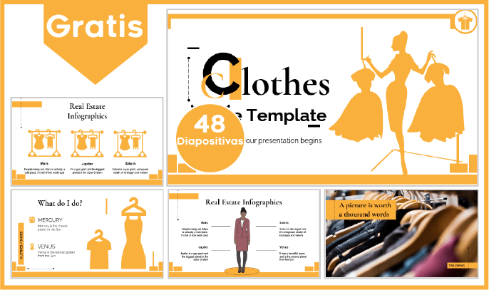 plantilla powerpoint de vestimenta para descargar.
