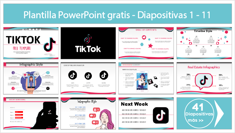 plantilla de tiktok powerpoint para descargar.