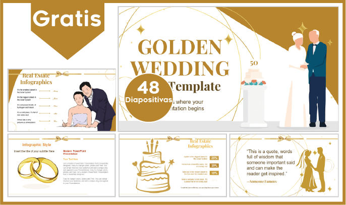 plantilla powerpoint de bodas de plata para descargar.