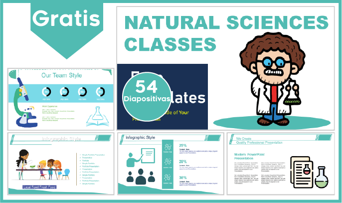 plantilla powerpoint de clases de ciencias naturales para descargar.
