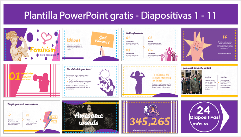 plantillas power point de feminismo ppt para descargar gratis.