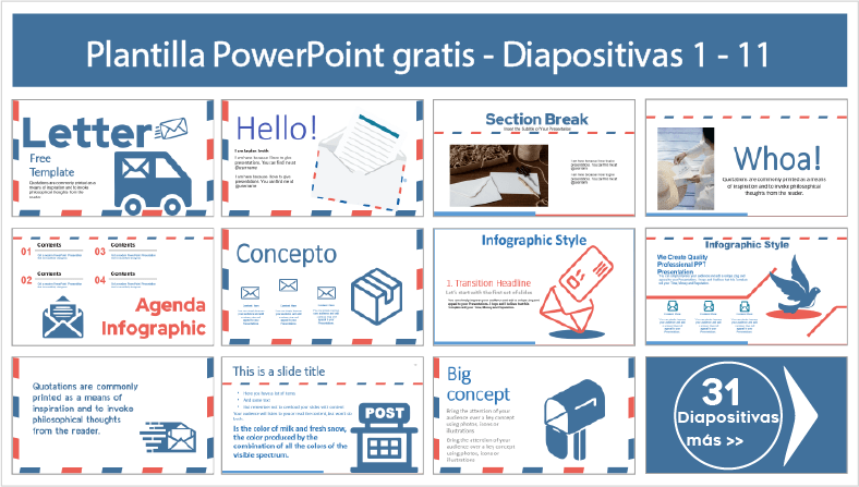 plantillas power point estilo cartas ppt gratis.