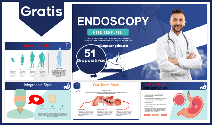 Plantilla de Endoscopia gratis para PowerPoint.