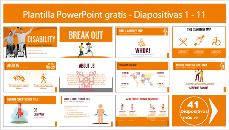 Plantilla PowerPoint de Discapacidad - Plantillas Power Point gratis
