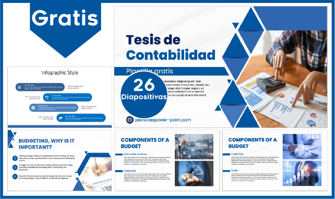 Plantilla PowerPoint para tesis de contabilidad gratis.